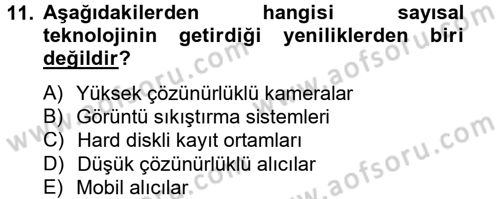 Hareketli Görüntünün Tarihi Dersi 2013 - 2014 Yılı (Vize) Ara Sınav Soruları 11. Soru