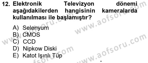 Hareketli Görüntünün Tarihi Dersi 2013 - 2014 Yılı (Vize) Ara Sınav Soruları 12. Soru
