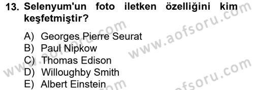 Hareketli Görüntünün Tarihi Dersi 2013 - 2014 Yılı (Vize) Ara Sınav Soruları 13. Soru