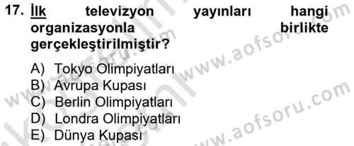 Hareketli Görüntünün Tarihi Dersi 2013 - 2014 Yılı Tek Ders Sınav Soruları 17. Soru