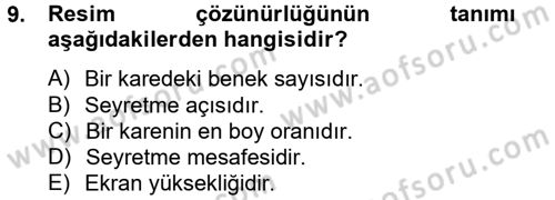 Hareketli Görüntünün Tarihi Dersi 2014 - 2015 Yılı (Vize) Ara Sınav Soruları 9. Soru