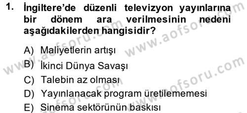 Hareketli Görüntünün Tarihi Dersi 2014 - 2015 Yılı (Final) Dönem Sonu Sınav Soruları 1. Soru