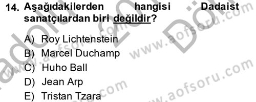 Hareketli Görüntünün Tarihi Dersi 2014 - 2015 Yılı (Final) Dönem Sonu Sınav Soruları 14. Soru