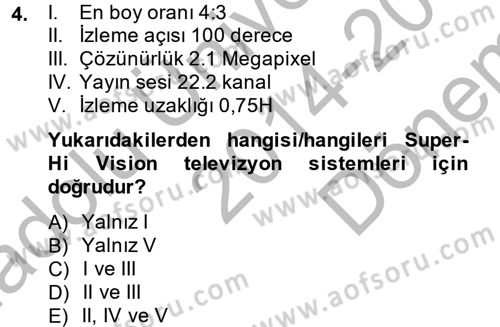 Hareketli Görüntünün Tarihi Dersi 2014 - 2015 Yılı (Final) Dönem Sonu Sınav Soruları 4. Soru