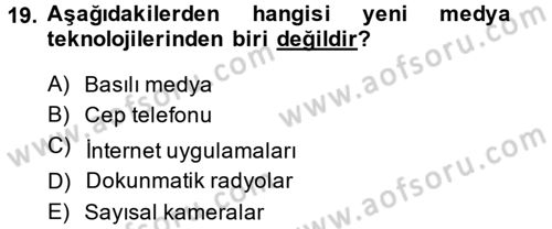 Hareketli Görüntünün Tarihi Dersi 2014 - 2015 Yılı Tek Ders Sınav Soruları 19. Soru