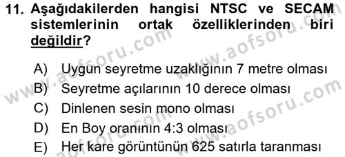 Hareketli Görüntünün Tarihi Dersi 2015 - 2016 Yılı (Vize) Ara Sınavı 11. Soru