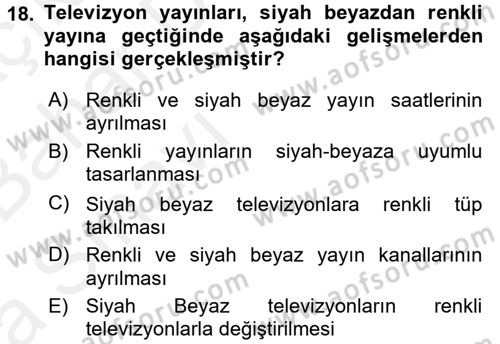 Hareketli Görüntünün Tarihi Dersi 2015 - 2016 Yılı (Vize) Ara Sınav Soruları 18. Soru