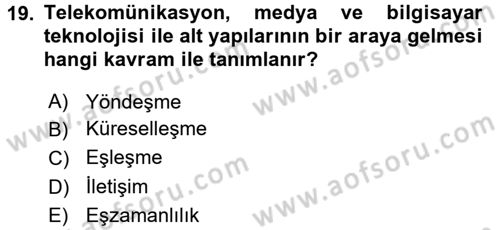 Hareketli Görüntünün Tarihi Dersi 2015 - 2016 Yılı Tek Ders Sınav Soruları 19. Soru