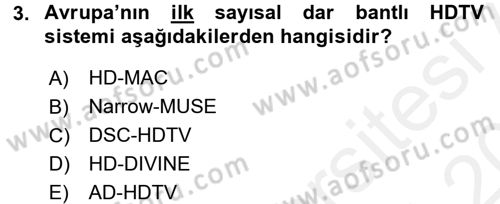 Hareketli Görüntünün Tarihi Dersi 2015 - 2016 Yılı Tek Ders Sınav Soruları 3. Soru