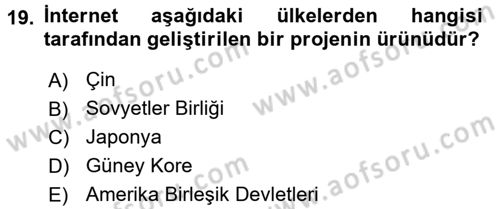 Hareketli Görüntünün Tarihi Dersi 2016 - 2017 Yılı 3 Ders Sınav Soruları 19. Soru