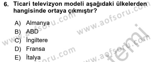 Hareketli Görüntünün Tarihi Dersi 2016 - 2017 Yılı 3 Ders Sınav Soruları 6. Soru