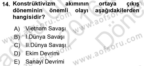 Hareketli Görüntünün Tarihi Dersi 2016 - 2017 Yılı (Final) Dönem Sonu Sınav Soruları 14. Soru