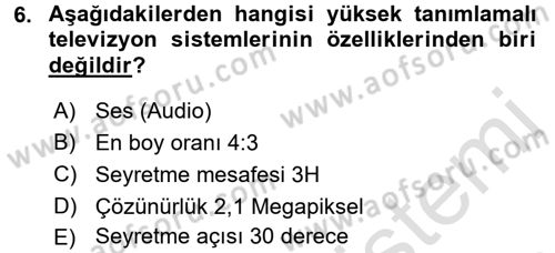 Hareketli Görüntünün Tarihi Dersi 2016 - 2017 Yılı (Final) Dönem Sonu Sınav Soruları 6. Soru
