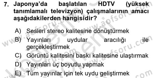Hareketli Görüntünün Tarihi Dersi 2016 - 2017 Yılı (Final) Dönem Sonu Sınav Soruları 7. Soru
