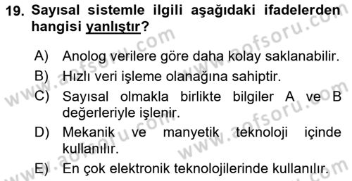 Hareketli Görüntünün Tarihi Dersi 2018 - 2019 Yılı 3 Ders Sınav Soruları 19. Soru