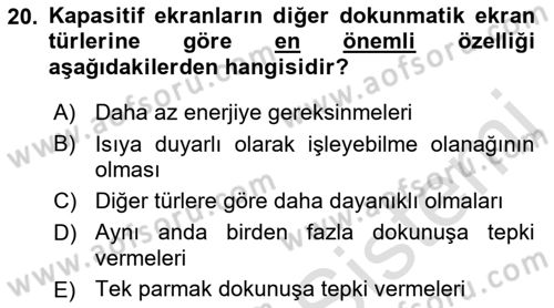 Hareketli Görüntünün Tarihi Dersi 2018 - 2019 Yılı 3 Ders Sınav Soruları 20. Soru