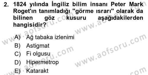 Hareketli Görüntünün Tarihi Dersi 2018 - 2019 Yılı (Vize) Ara Sınav Soruları 2. Soru