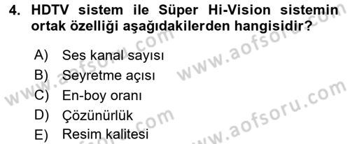 Hareketli Görüntünün Tarihi Dersi 2018 - 2019 Yılı (Final) Dönem Sonu Sınav Soruları 4. Soru