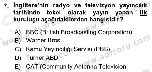 Hareketli Görüntünün Tarihi Dersi 2018 - 2019 Yılı (Final) Dönem Sonu Sınav Soruları 7. Soru