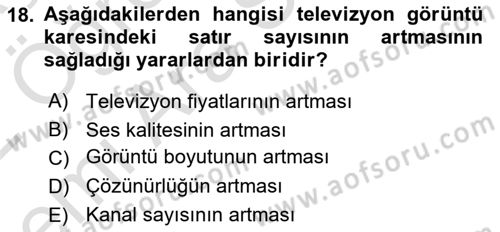 Hareketli Görüntünün Tarihi Dersi 2021 - 2022 Yılı (Vize) Ara Sınav Soruları 18. Soru