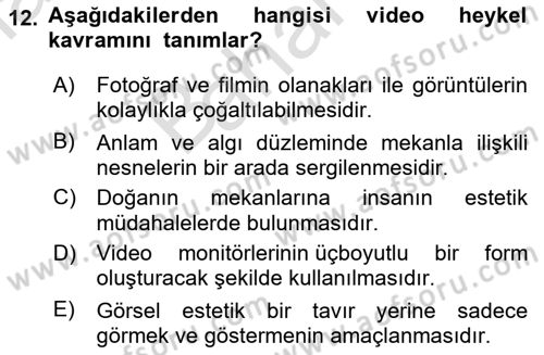 Hareketli Görüntünün Tarihi Dersi 2021 - 2022 Yılı (Final) Dönem Sonu Sınav Soruları 12. Soru