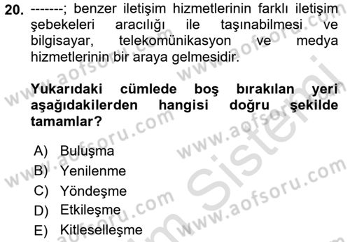 Hareketli Görüntünün Tarihi Dersi 2021 - 2022 Yılı (Final) Dönem Sonu Sınav Soruları 20. Soru