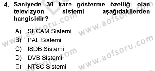 Hareketli Görüntünün Tarihi Dersi 2021 - 2022 Yılı (Final) Dönem Sonu Sınav Soruları 4. Soru