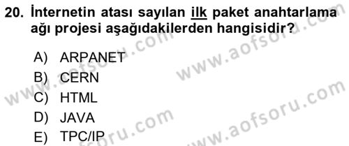 Hareketli Görüntünün Tarihi Dersi 2021 - 2022 Yılı Yaz Okulu Sınav Soruları 20. Soru