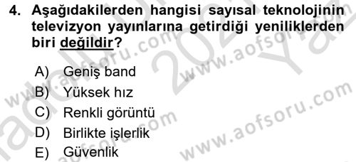 Hareketli Görüntünün Tarihi Dersi 2021 - 2022 Yılı Yaz Okulu Sınav Soruları 4. Soru