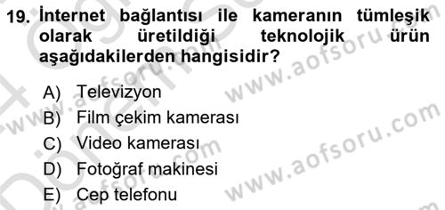 Hareketli Görüntünün Tarihi Dersi 2023 - 2024 Yılı (Final) Dönem Sonu Sınav Soruları 19. Soru