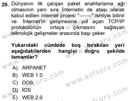 Hareketli Görüntünün Tarihi Dersi 2023 - 2024 Yılı (Final) Dönem Sonu Sınav Soruları 20. Soru
