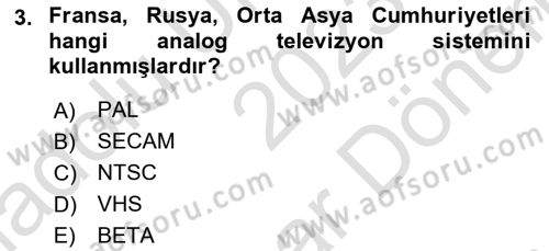 Hareketli Görüntünün Tarihi Dersi 2023 - 2024 Yılı (Final) Dönem Sonu Sınav Soruları 3. Soru