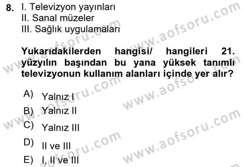 Hareketli Görüntünün Tarihi Dersi 2023 - 2024 Yılı (Final) Dönem Sonu Sınav Soruları 8. Soru
