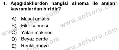 Hareketli Görüntünün Tarihi Dersi 2024 - 2025 Yılı (Final) Dönem Sonu Sınav Soruları 1. Soru