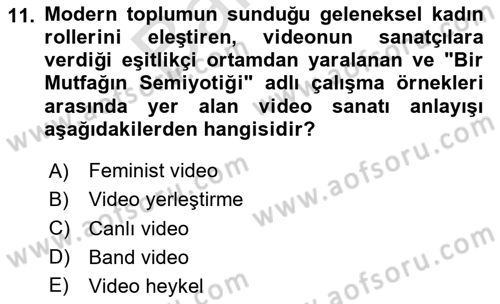 Hareketli Görüntünün Tarihi Dersi 2024 - 2025 Yılı (Final) Dönem Sonu Sınav Soruları 11. Soru