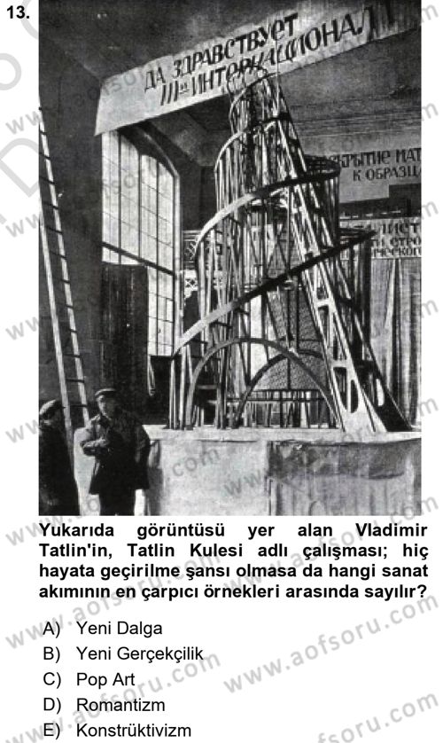 Hareketli Görüntünün Tarihi Dersi 2024 - 2025 Yılı (Final) Dönem Sonu Sınav Soruları 13. Soru