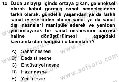 Hareketli Görüntünün Tarihi Dersi 2024 - 2025 Yılı (Final) Dönem Sonu Sınav Soruları 14. Soru