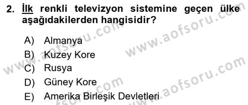 Hareketli Görüntünün Tarihi Dersi 2024 - 2025 Yılı (Final) Dönem Sonu Sınav Soruları 2. Soru