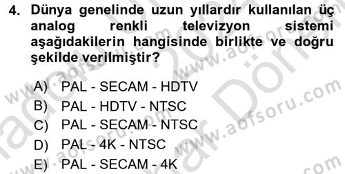 Hareketli Görüntünün Tarihi Dersi 2024 - 2025 Yılı (Final) Dönem Sonu Sınav Soruları 4. Soru