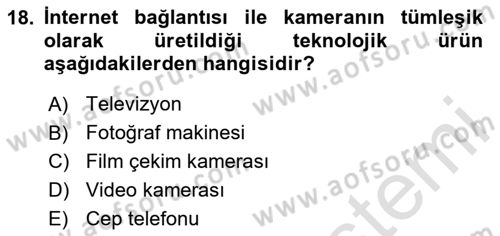 Hareketli Görüntünün Tarihi Dersi 2024 - 2025 Yılı Yaz Okulu Sınav Soruları 18. Soru