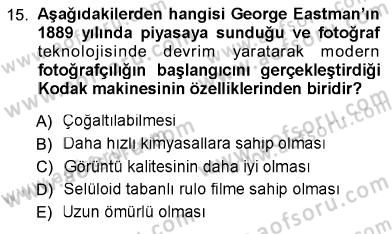 Fotoğraf Tarihi Dersi Ara Sınavı Deneme Sınav Soruları 15. Soru