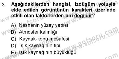 Fotoğraf Tarihi Dersi 2012 - 2013 Yılı (Vize) Ara Sınav Soruları 3. Soru