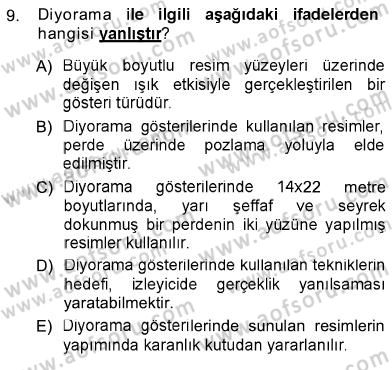 Fotoğraf Tarihi Dersi 2012 - 2013 Yılı (Vize) Ara Sınav Soruları 9. Soru