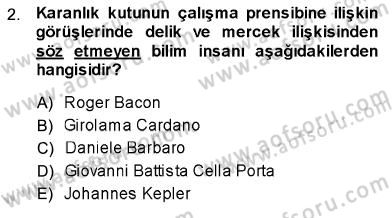 Fotoğraf Tarihi Dersi Ara Sınavı Deneme Sınav Soruları 2. Soru