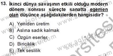 Fotoğraf Tarihi Dersi 2013 - 2014 Yılı Tek Ders Sınav Soruları 13. Soru