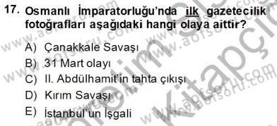 Fotoğraf Tarihi Dersi 2013 - 2014 Yılı Tek Ders Sınav Soruları 17. Soru