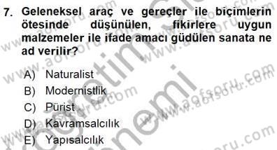 Fotoğraf Tarihi Dersi 2015 - 2016 Yılı (Final) Dönem Sonu Sınav Soruları 7. Soru