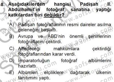 Fotoğraf Tarihi Dersi 2015 - 2016 Yılı (Final) Dönem Sonu Sınav Soruları 8. Soru