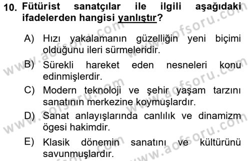 Fotoğraf Tarihi Dersi 2016 - 2017 Yılı (Final) Dönem Sonu Sınav Soruları 10. Soru