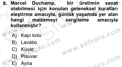 Fotoğraf Tarihi Dersi 2016 - 2017 Yılı (Final) Dönem Sonu Sınav Soruları 8. Soru